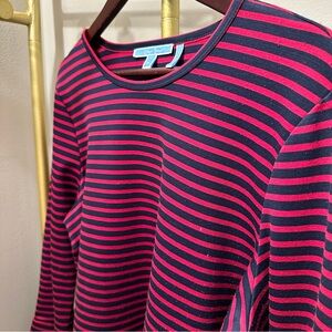 Draper James Ponte Striped Top